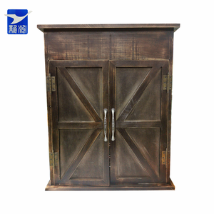 Tùy Chỉnh Tủ Gỗ Dartboard Với Lông Cho Gỗ Thủ Công Mỹ Nghệ Bằng Gỗ Hộp Tường Dấu Hiệu - Product Image 5