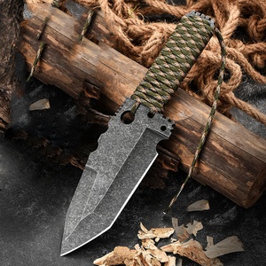 มีดต่อสู้คุณภาพสูงทำจากเหล็กกล้าไร้สนิม ใบมีดตรง ปรับแต่งได้สำหรับงาน DIY และ OEM - Product Image 3