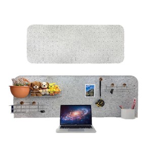 Panneau Acoustique en Fibre de Polyester Rectangulaire Flexible à Fixation sur Bureau, Cloison de Bureau au Design Minimaliste - Product Image 2