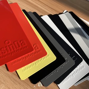 Trang trí Rắn Polyester tgic Phẳng Màu Đen Matt sơn tĩnh điện cho đồ gỗ ngoài trời - Product Image 6