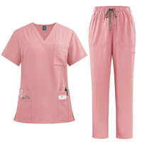 Blouse d'infirmière blanche, uniforme de laboratoire, uniforme pour le personnel de clinique et d'hôpital, tenue de travail unisexe, combinaison de travail à séchage rapide et confortable