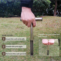 Haute qualité 12 "T-Style échantillonneur de sol sonde Golf échantillonneur de sol pelouse pour soin des plantes jardin pelouse ferme Golf outil de Test de sol