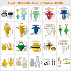 Fixation et clip en <span class=keywords><strong>plastique</strong></span> automobile en gros QGC-B082 la taille la plus courante Para Autos Push Nylon <span class=keywords><strong>Rivet</strong></span> pour <span class=keywords><strong>Toyota</strong></span> Pickup - Product Image 6