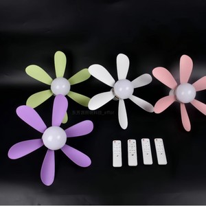 <b>Ceiling</b> Fan <b>Light</b> 6 Blades Purple Plastic Modern Design <b>Remote</b> <b>Control</b> Led <b>Light</b> <b>Ceiling</b> Mount Ac Motor - Product Image 2