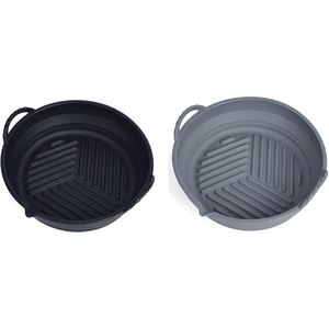 Bandeja para Hornear Redonda Reutilizable y Plegable de 8.5 Pulgadas, Molde para Pastel Antiadherente, Revestimiento de Silicona para Freidora de Aire, Olla de Silicona para Cocinar en Casa - Product Image 1
