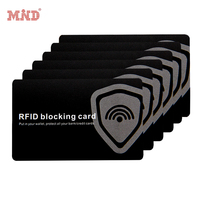 Bloqueurs de cartes RFID et NFC en papier aluminium antivol sans contact Bloqueur de cartes de crédit Blocage RFID Carte