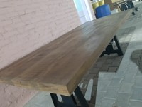 Base détraquée industrielle de table de salle à manger de mécanisme, antiquité réglable de base de Tableau de restaurant de fer de meubles de base de fonte
