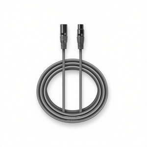 Câble DMX numérique 110 Ohm mâle vers XLR 3 broches femelle vers XLR 3 broches 15m gris - Product Image 2