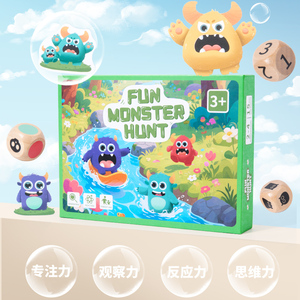 Fun Monster Hunt Interactive <b>Puzzle</b> Board Game Montessori Educational Matching Toy for Kids Family Game Night Training - Product Image 5