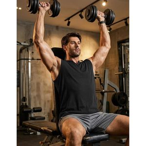 FOXA Men's Ribbed Sleeveless Tank Top Quick Dry Gym Fitness Workout Shirt Muscle <b>Tee</b> - Product Image 3