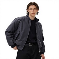 Blouson Bomber Classique Américain 11KN, Col Montant, Coupe-Vent, Manteau Décontracté, Vêtement d'Extérieur Streetwear Personnalisé