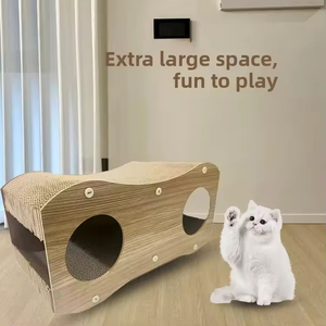 Oem One-Stop Groothandel Tunnel Ontwerp Kat Krabber Voor Binnen Veilig Duurzaam Kartonnen Kat Krabspeelgoed En Kat <span class=keywords><strong>Scratcher</strong></span> - Product Image 1