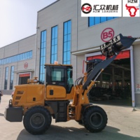 Chargeuse frontale compacte articulée 4x4 HZM920 de 2 tonnes pour la construction et l'agriculture
