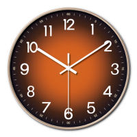 Jam dinding bulat modern 12 inci, jam dinding quartz tidak bersuara, jam dinding dekorasi rumah dapat disesuaikan