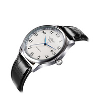 WINNER Montre mécanique analogique automatique décontractée pour homme, style européen et américain, boîtier en métal, bracelet en acrylique, 43 mm, direct usine