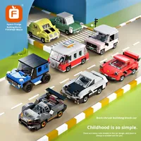 Fangcheng 8279/8282 Voiture à recul tendance, mini jouet de construction pour enfants, échelle 1:50, plastique ABS, modèle de jouet de 40 pièces pour 14 ans et plus