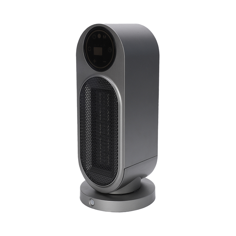 Smart Home Electric Space Heater PTC Heating Element Portable Desktop Fan Heating Remote Control Temperature Display EU Plug