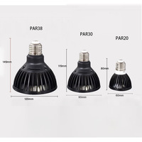 Ampoules LED Spot à Haute Luminosité 90Ra avec Culot Métallique E27 pour Intérieur Maison Magasin PAR20/PAR30/PAR38 15/24/38 Degrés