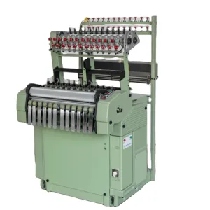 Cotton Fabric PP Belt Automatic Narrow Ribbon Polyester Industrial Webbing Loom Elastic Band Making Machine