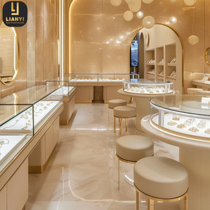 Vitrina de visión completa con logotipo personalizado, vitrina de joyería para joyerías de lujo modernas, iluminación LED - Product Image 5