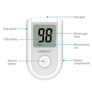Personalizzazione approvato e dispositivo di monitoraggio del glucosio OEM con 50 pz Glucos test Strip e sistema di monitoraggio del glucosio - Product Image 6