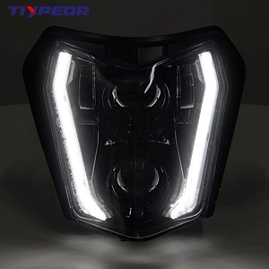 Faro LED TIYPEOR, faros delanteros de haz alto/bajo de Halo blanco para <span class=keywords><strong>KTM</strong></span> <span class=keywords><strong>Enduro</strong></span> <span class=keywords><strong>EXC</strong></span> <span class=keywords><strong>F</strong></span> XCW SX 125 250 <span class=keywords><strong>350</strong></span> 450 500 - Product Image 6