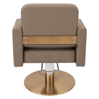 Fauteuil de Barbier Ergonomique en Cuir Marron Chocolat au Design Moderne pour Salons et Espaces de Loisirs
