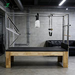 Équipement de yoga et de Pilates durable personnalisé, best-seller, combo machine en bois, Cadillac surélevé, reformer avec trapèze, SAERDE, toutes saisons - Product Image 1