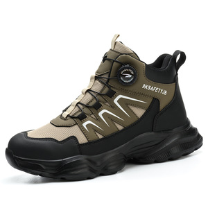 <span class=keywords><strong>Botas</strong></span> de Seguridad Profesionales de Media Caña para Hombre, con Puntera de Acero Anti-Impactos y Anti-Pinchazos, con Hebilla Giratoria para Montañismo - Product Image 3