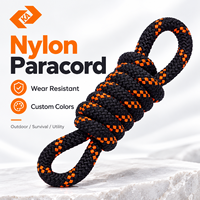Langlebige Polyester-Nylon-Fallschirmschnur 10-fach geflochten 10mm für Notfall-Klettern 15L Anpassbare Länge 550lb