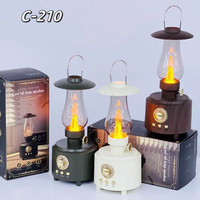 Lampe de camping portable en bronze 5W puissance 1200mAh batterie Design classique avec éclairage LED haut-parleur portable BT