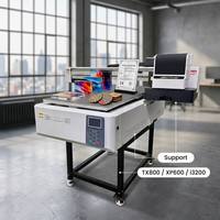 Impresora UV Plana A1 6090 al por Mayor con 2 Cabezales TX800 para Impresión en Fundas de Teléfono, Bolígrafos, Vidrio, Acrílico, Película UV DTF, Madera