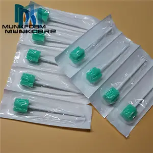 Bastoncini di tamponi di spugna orale monouso in schiuma poliuretanica MUNKCARE