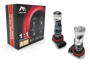 新型<span class=keywords><strong>A20</strong></span>スーパーLEDプロジェクターレンズヘッドライトH4ミニレンズLEDヘッドライトバルブオートライティングシステム - Product Image 4