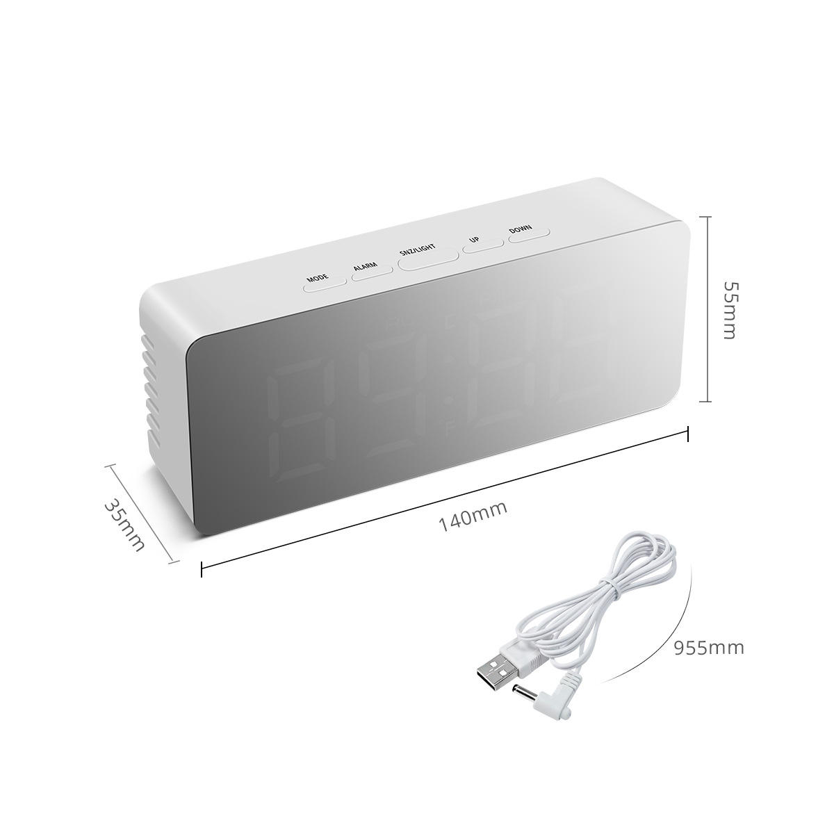 Mirror Desk Clock Alarm Clock for Children Gifts