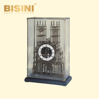 Horloge d'église à grand cadre de luxe haut de gamme français, équipement créatif en cuivre pur, horloge de bureau, maison, armoire, décoration de table