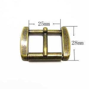 Custom 17mm shoe hardware <b>small</b> leather belt metal buckle for watch straps - Product Image 3