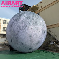 Lune gonflable de 3,5 m, lune géante personnalisée, gonflables sur le thème de l'espace, lune solaire gonflable