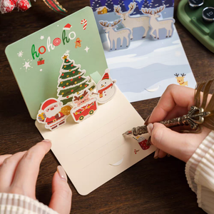 טקסט מותאם אישית פופ עד 3d כרטיס חג המולד אישית - Product Image 3