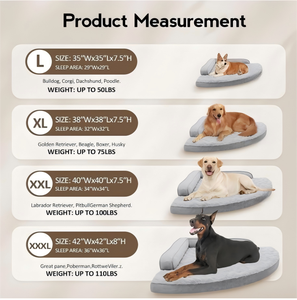 Large Protective Sustainable Luxury Cartoon <strong>Dog</strong> <strong>Bed</strong> with Removable Washable Cover Waterproof Pet <strong>Bed</strong> Featuring Non-Slip Bottom - Product Image 6