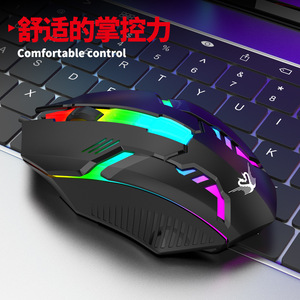 EWEADN Gaming <b>Mouse</b> 7 Buttons RGB Backlit Optical Wired Right Hand Ergonomic For PC Laptop Desktop Office Game - Product Image 4