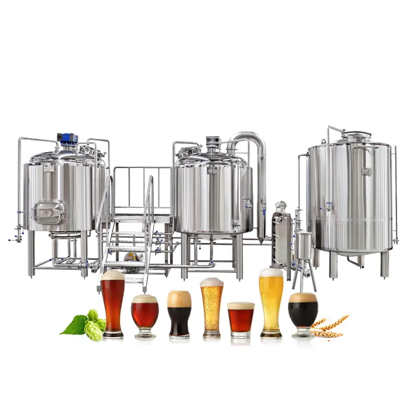 100L 200L 300L 500L 1000L turnkey project of brewery whole set micro brewing equipment