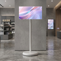 Pantalla Hiseeview de 21.5 Pulgadas, Televisor Inteligente Portátil con Ruedas, 1080p, Tableta Interactiva con Sistema Operativo Android, Compatible con Google Store