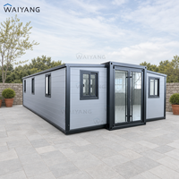 Maison conteneur extensible 20ft 30ft 40ft, maison préfabriquée 2 ou 3 chambres, maison modulaire de luxe, maison préfabriquée pliable, installation rapide