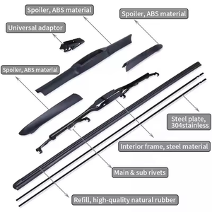 ใบปัดน้ำฝนรถยนต์ Mercedes-Benz CLK Ix35 A3 แบบ J-Hook สำหรับขายส่ง ยางธรรมชาติคุณภาพสูง แบบไฮบริด ใช้ได้กับรถยนต์ทั่วไป (OEM) - Product Image 5