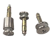 Vis de fixation pour panneaux acryliques sans cadre, en acier inoxydable massif, pour la publicité, accessoires de quincaillerie