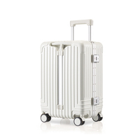 Valise à roulettes rigide extensible Ryde, roues pivotantes à 360 degrés, serrure à code antivol, grande capacité, unisexe, voyage