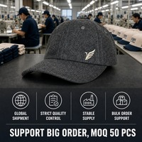 Casquette de papa classique en laine à 6 panneaux, structurée, à visière incurvée, réglable, avec œillets brodés, chaude, personnalisable avec logo, pour l'hiver