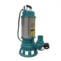Pompe submersible à découpe d'eaux usées triphasée de 370 W, 1,5 pouce, 6 m/h, 8 m, OEM personnalisable, 2 CV, industrie automobile, eau propre