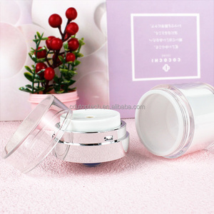 50ml 50g 1.7oz pompa Airless pompa pompa per vuoto barattolo per crema cosmetica 50ml <span class=keywords><strong>argento</strong></span> bianco Airless contenitore per crema viso - Product Image 1